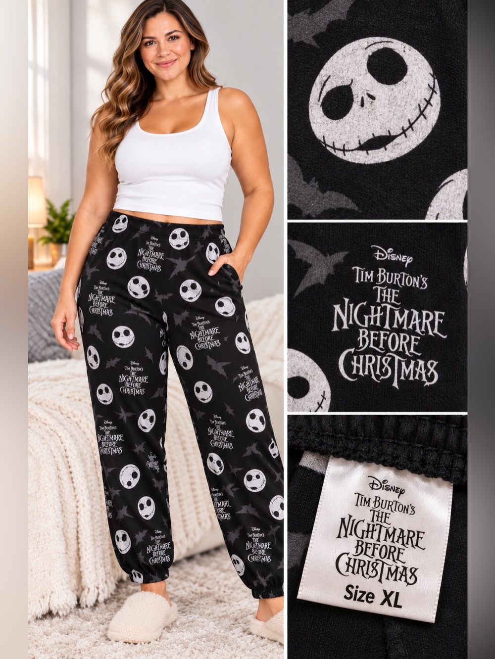 Disney Tim Burton’s The Nightmare Before Christmas Jack Skellington Jogger Pajam